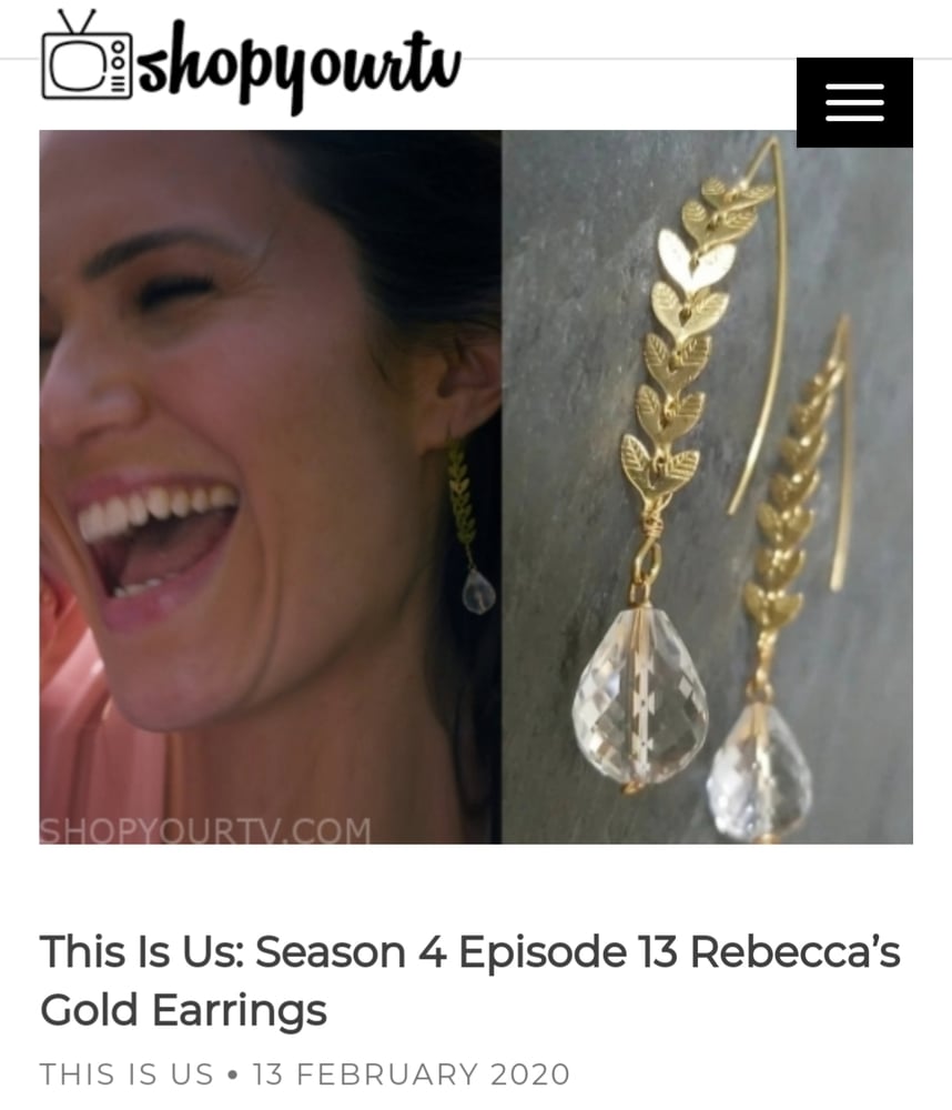Image of Petal + Quartz, Worn by Mandy Moore on This Is Us 