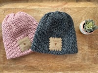 Image 1 of Hello World 0-3 Month Baby Beanie