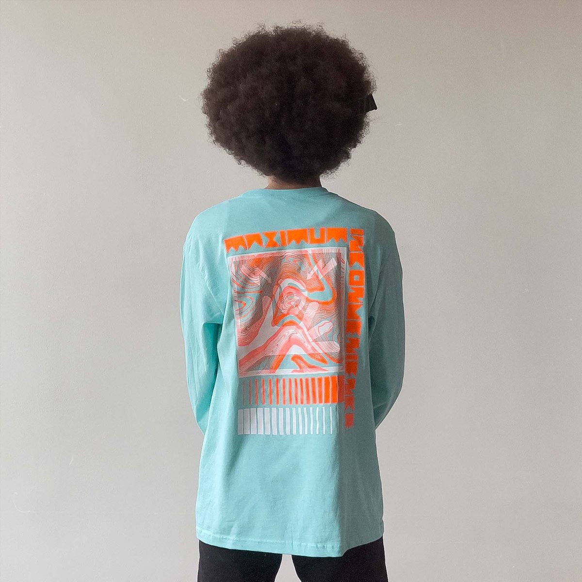 Image of Maximum Inconvenience Long Sleeve T-Shirt in Celadon Blue