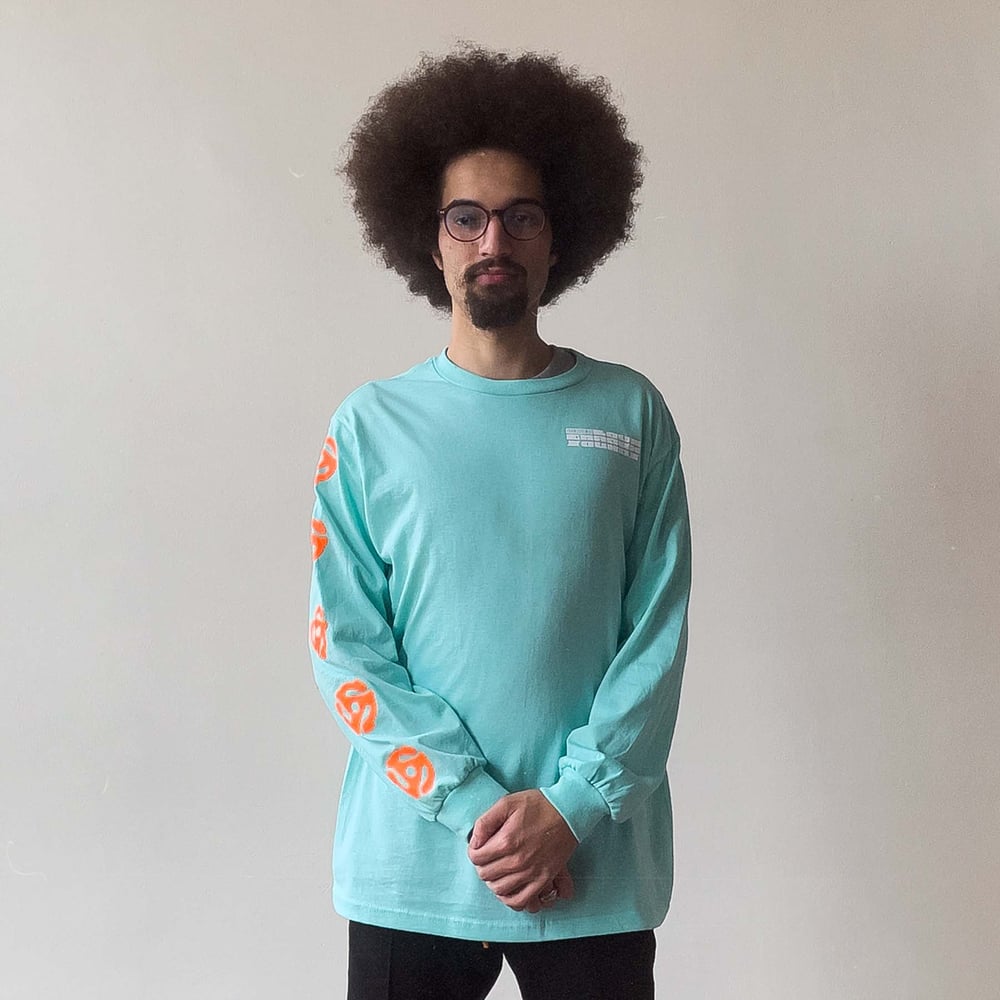 Image of Maximum Inconvenience Long Sleeve T-Shirt in Celadon Blue