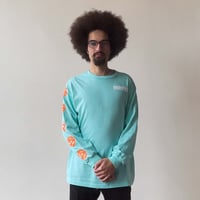 Image 1 of Maximum Inconvenience Long Sleeve T-Shirt in Celadon Blue