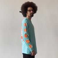 Image 2 of Maximum Inconvenience Long Sleeve T-Shirt in Celadon Blue