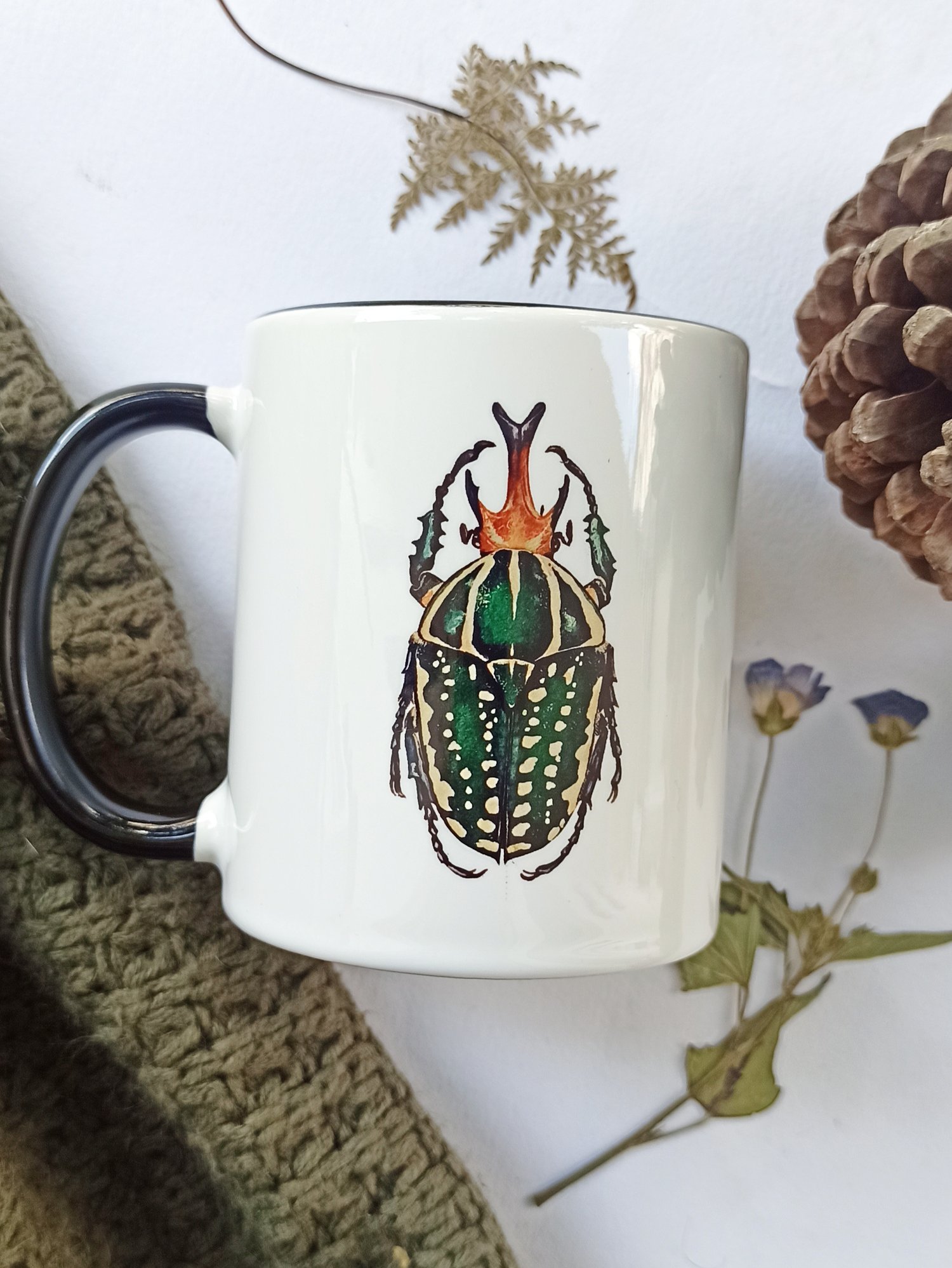 Image of Mecynorhina Beetle Coffee Mug