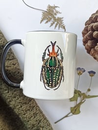 Image 2 of Mecynorhina Beetle Coffee Mug