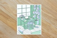 Room with Cat | Home Office | 11x14" Print