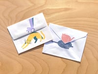 Image 3 of Best Friends Touch Butts! | Cat Love + Friendship | Flat Card with Stickers