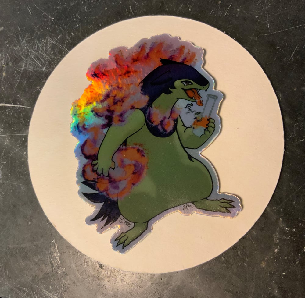 Image of Holo-Hisui Typhlosion Sticker (1st EDITION - 2.29"x3")