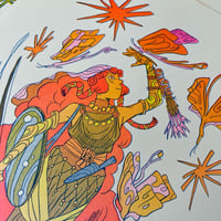 Image 5 of The Butterfly Archer - Large Risograph Print