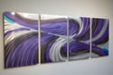 Echo Purple- Abstract Metal Wall Art Contemporary Modern Decor