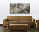 Echo Bronze 47"- Metal Wall Art Contemporary Modern Abstract Decor