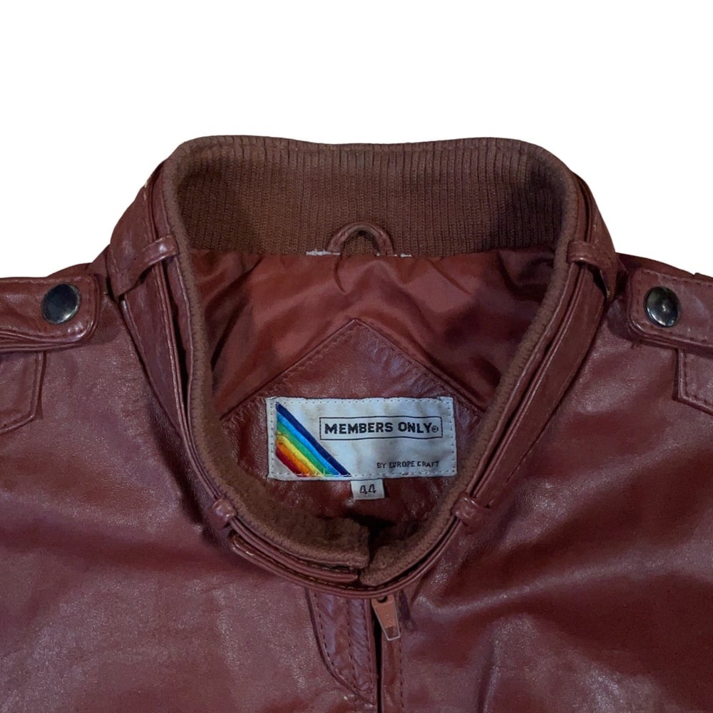 Jacket: Members Only Leather Size 44