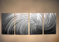 Image 1 of Riptide- Abstract Metal Wall Art Contemporary Modern Decor