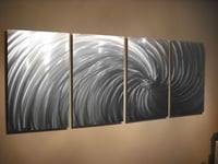 Image 2 of Riptide- Abstract Metal Wall Art Contemporary Modern Decor