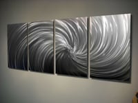 Image 3 of Riptide- Abstract Metal Wall Art Contemporary Modern Decor