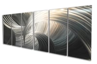 Image 1 of Tempest 48x125 - Metal Wall Art Abstract Sculpture Modern Decor-