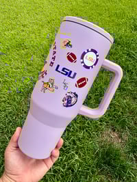 Image 2 of 40oz stainless steel Louisiana Tumbler