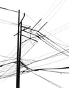 Power Lines Drawing #52 (Hamtramck) - giclée print