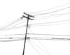 Power Lines Drawing #54 (Highland Park) - giclée print