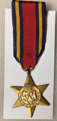 Image 1 of WW2 (British) Burma Campaign Star - Authentic Issue