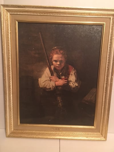 Image of GIRL WITH A BROOM
