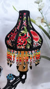 Art Deco Luxury Lamp with Beaded Victorian Lampshades