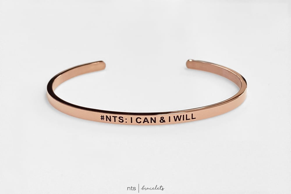 Image of #NTS: I CAN & I WILL (Rose Gold)
