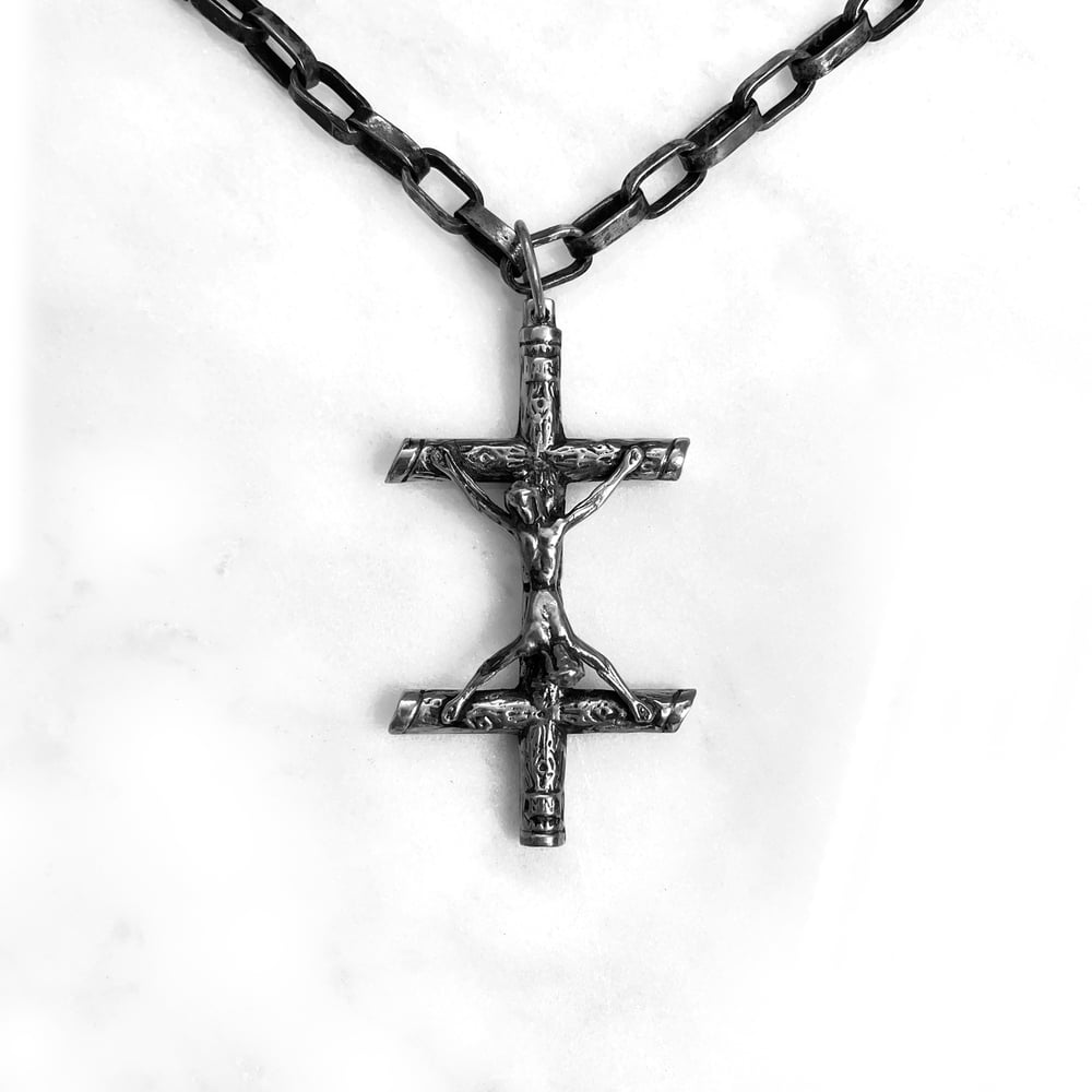 Image of Conjoined Cross Necklace