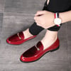 M-anxiu 2020 Fashion Pointed Toe Dress Shoes Men Loafers Patent Leather Oxford Shoes for Men Formal
