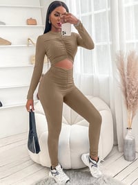 Image 1 of Crop Sports Jumpsuit