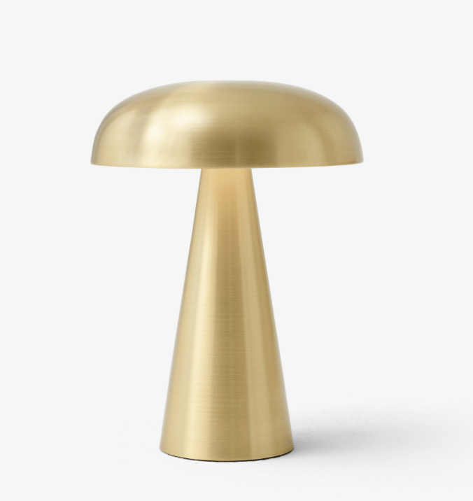 Image of Brass Mushroom Lamp