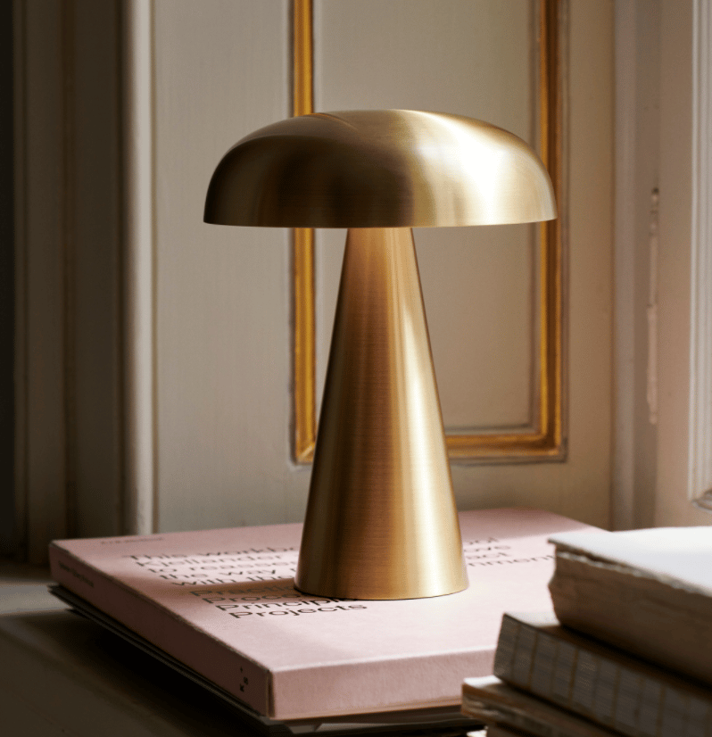 Image of Brass Mushroom Lamp