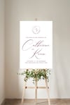 Monogram Wedding Welcome Sign