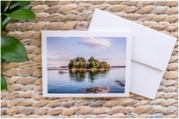 Image 1 of Notecards: Reflective Serenity | Bowman Island, Freeport Maine