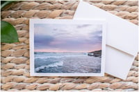 Image 2 of LAST CHANCE CLOSEOUT Notecards: Pastel Horizon | Higgins Beach, Scarborough Maine