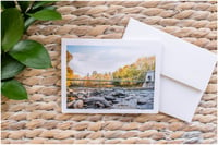 Image 1 of LAST CHANCE CLOSEOUT! Notecards: Autumn Crossing | New Portland Maine 