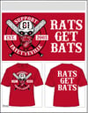 RATS GET BATS SUPPORT 81 T-SHIRT
