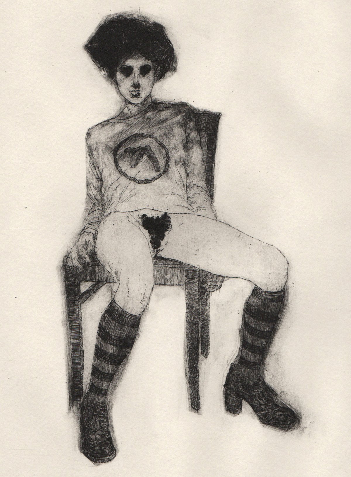 Semidesnuda P.E.IV (Etching/Grabado)