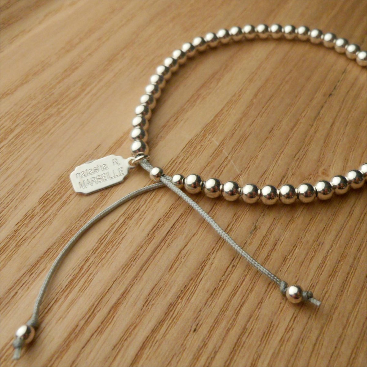 Image of BRACELET LIEN BOULES HONFLEUR - 7 COULEURS