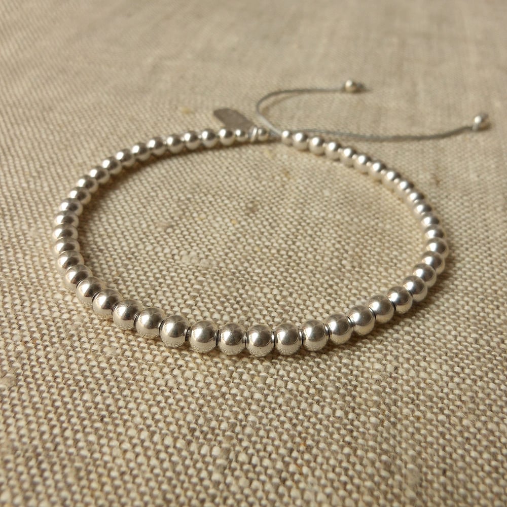 Image of BRACELET LIEN BOULES HONFLEUR - 7 COULEURS