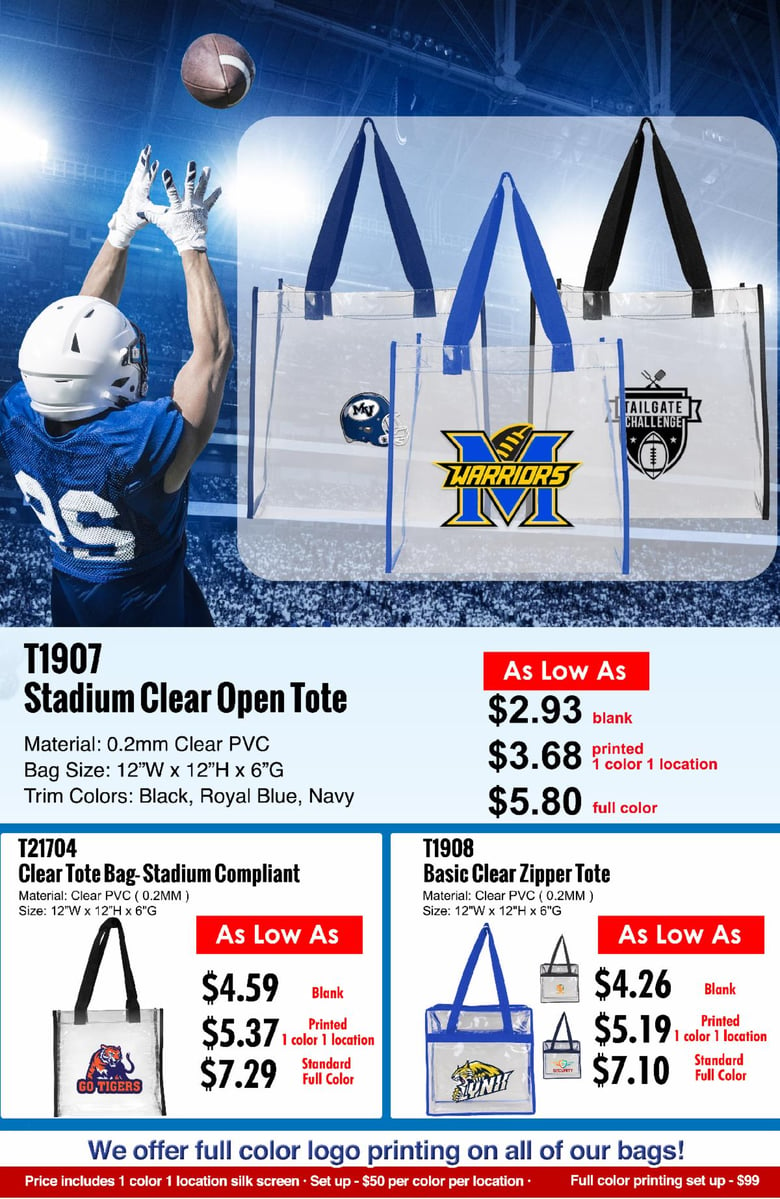 Image of Stadium Clear Open tote 