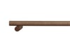 Curtain Rod 0-480cm (Oak, Walnut, Beech, Black, White) - Walnut Stain