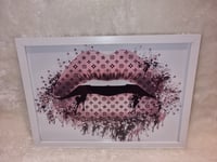 Image 4 of BLUSH PINK DRIPPING GLOSSY LIP PRINT 