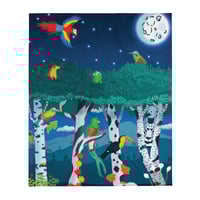 Image 1 of Visitors to the Northwest Throw Blanket