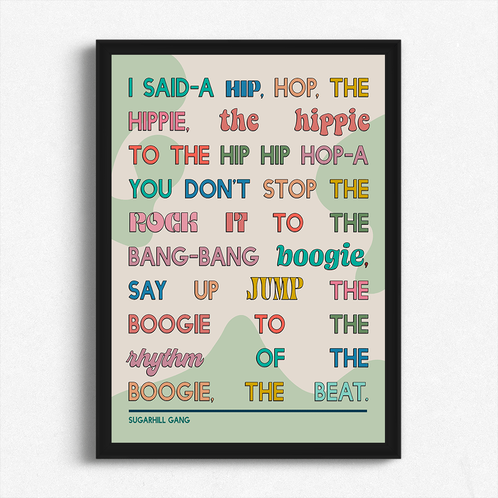 I Said a Hip Hop, The Hippie Print Poppy Illustrates
