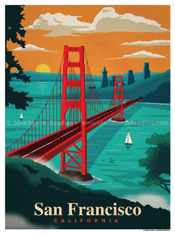 Image of New Vintage San Francisco Print