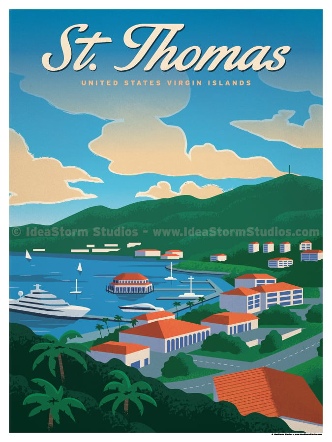 Image of St. Thomas Yacht Haven Poster