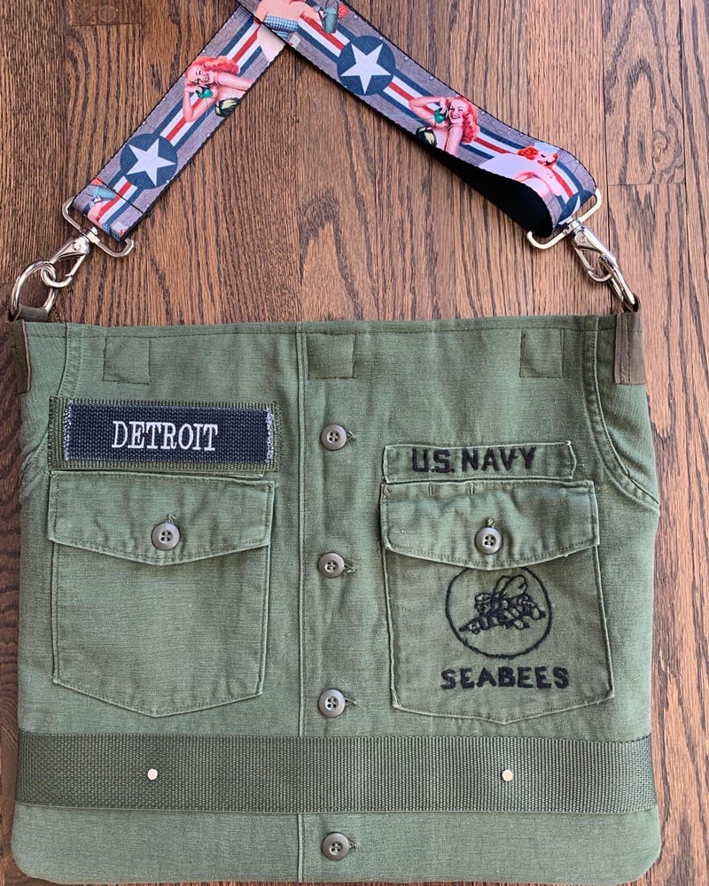 Image of Vintage Seabees Fatigue Tote 