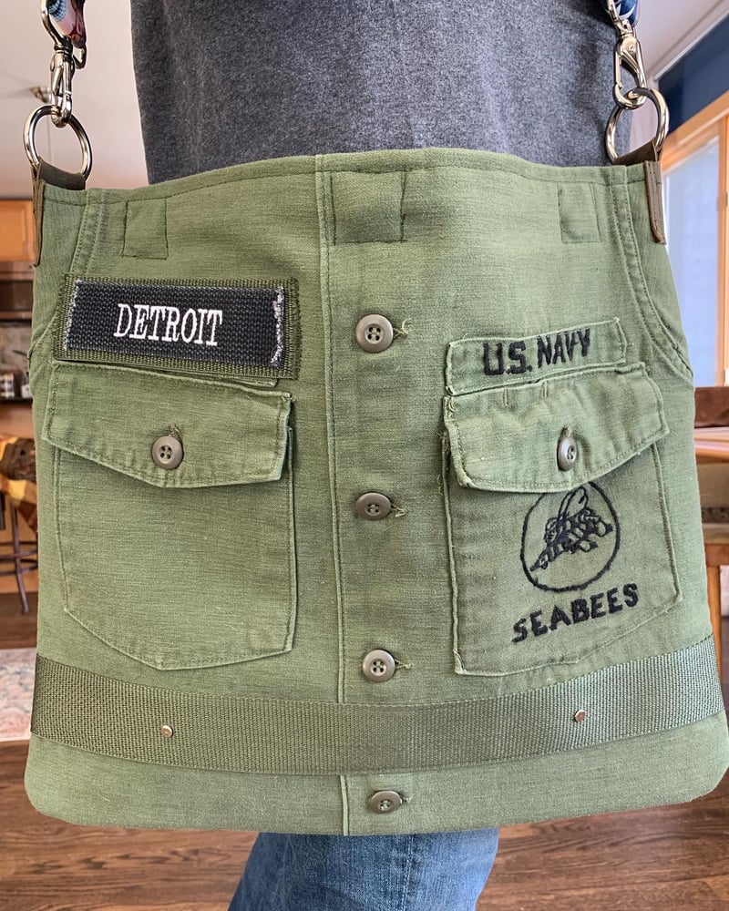 Image of Vintage Seabees Fatigue Tote