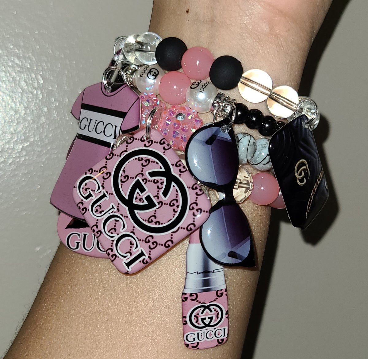 Image of Pink And Black Gucci 