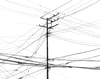 Power Lines Drawing #45 (Hamtramck)  - giclée print